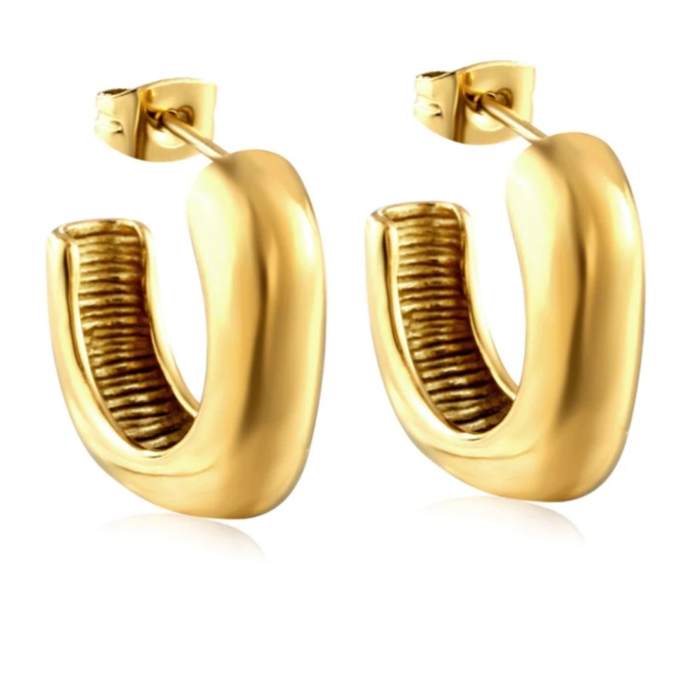 18k plated Gold Hoop Earrings